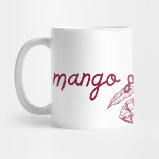 mango sticky rice - maroon red - with sketch Mug